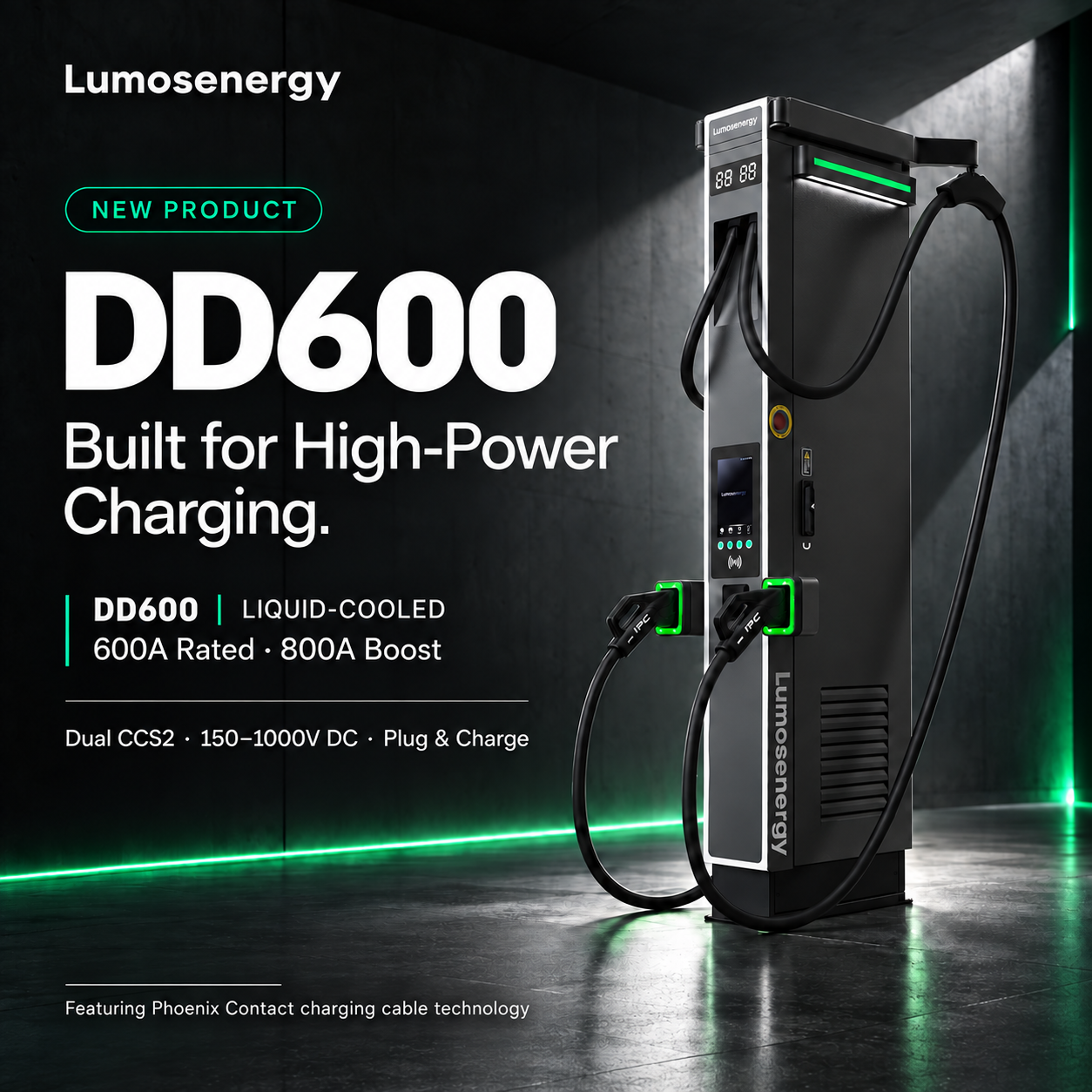 600A CCS2 Charger with Liquid Cooling